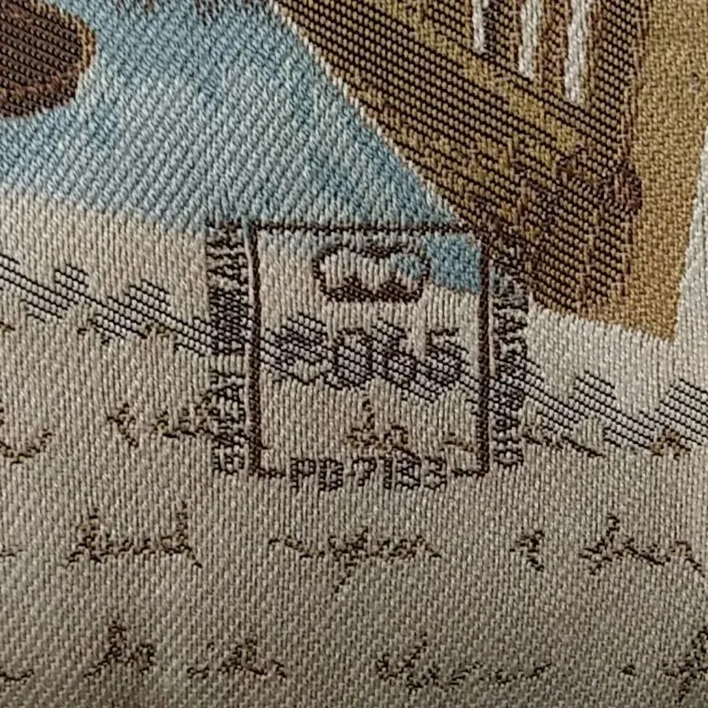 Singapore postage stamp pillow